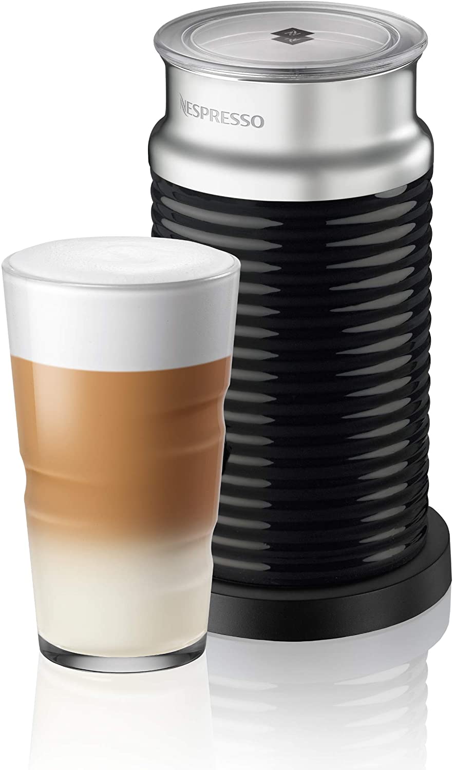 Nespresso Aeroccino 3 One-Touch Non-Stick Milk Frother (Black
